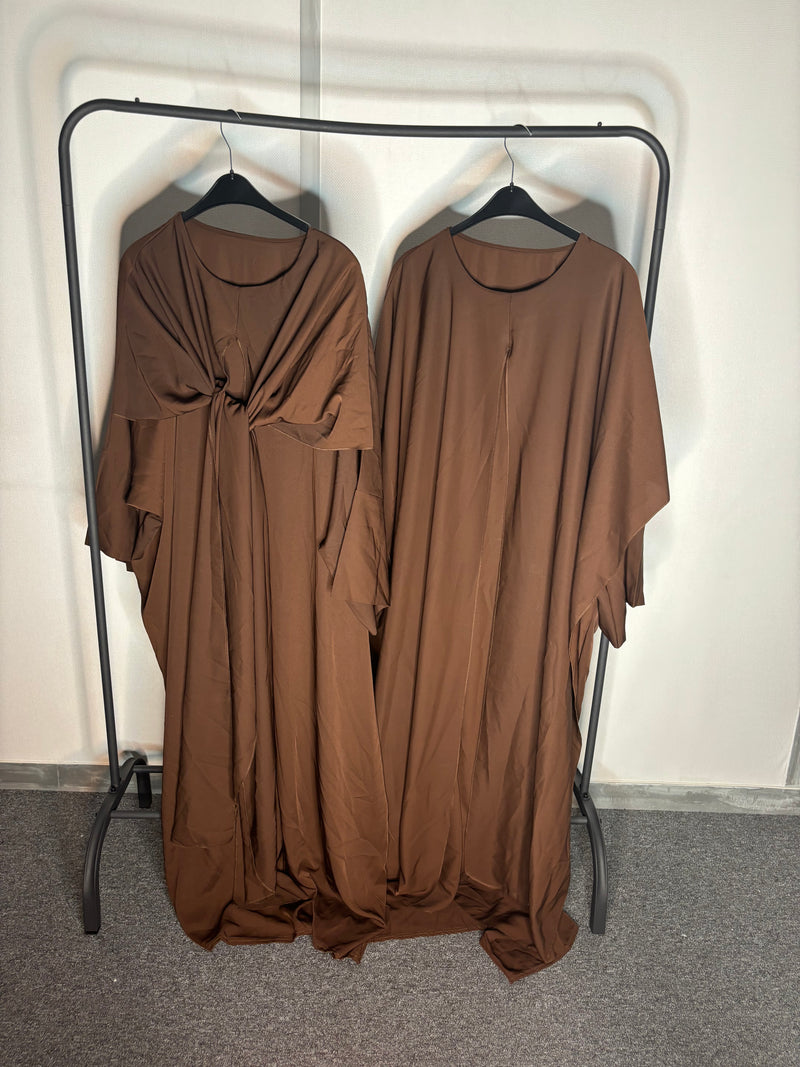 Abaya classy chocolat t2