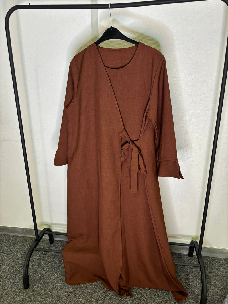 Abaya niya marron t1