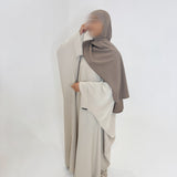 ABAYA SAOUDIENNE BEIGE CLAIR