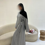 ABAYA SAFIYA GRIS CLAIR T2