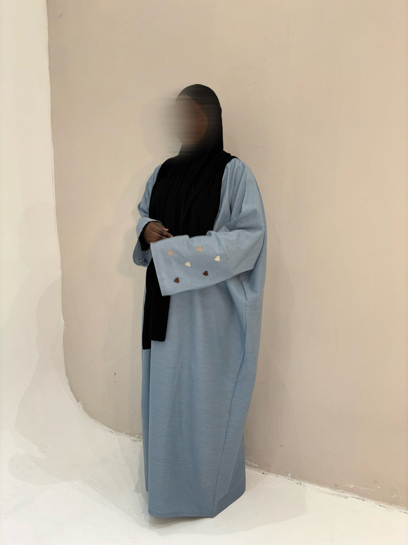 ABAYA SYRA BLEU CIEL T2