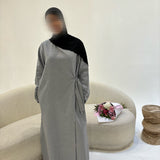 ABAYA SAFIYA GRIS CLAIR T2