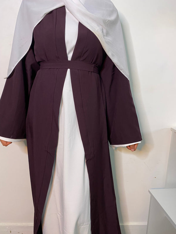 KIMONO CLASSIQUE AUBERGINE T2