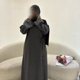 ABAYA SAFIYA GRIS FONCÉ T2