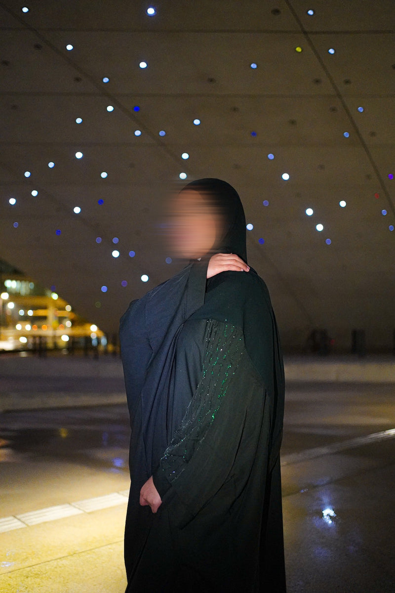 ABAYA DUBAÏ FARASHA VERT