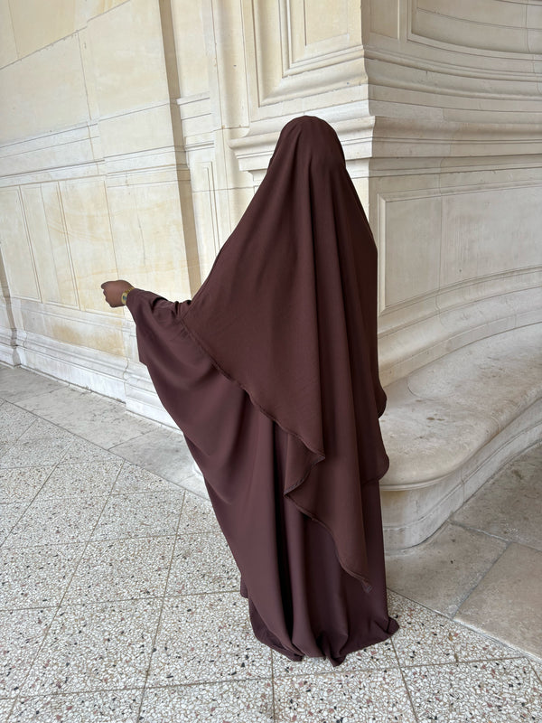 MAXI KHIMAR JAZZ CHOCOLAT