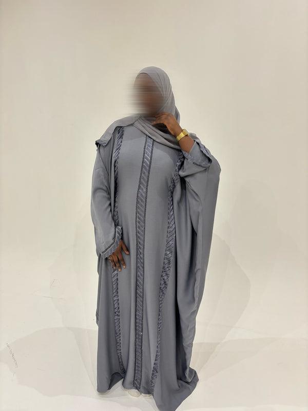 ABAYA DUBAÏ GRISE