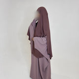 ABAYA SAOUDIENNE ROSE CLAIR