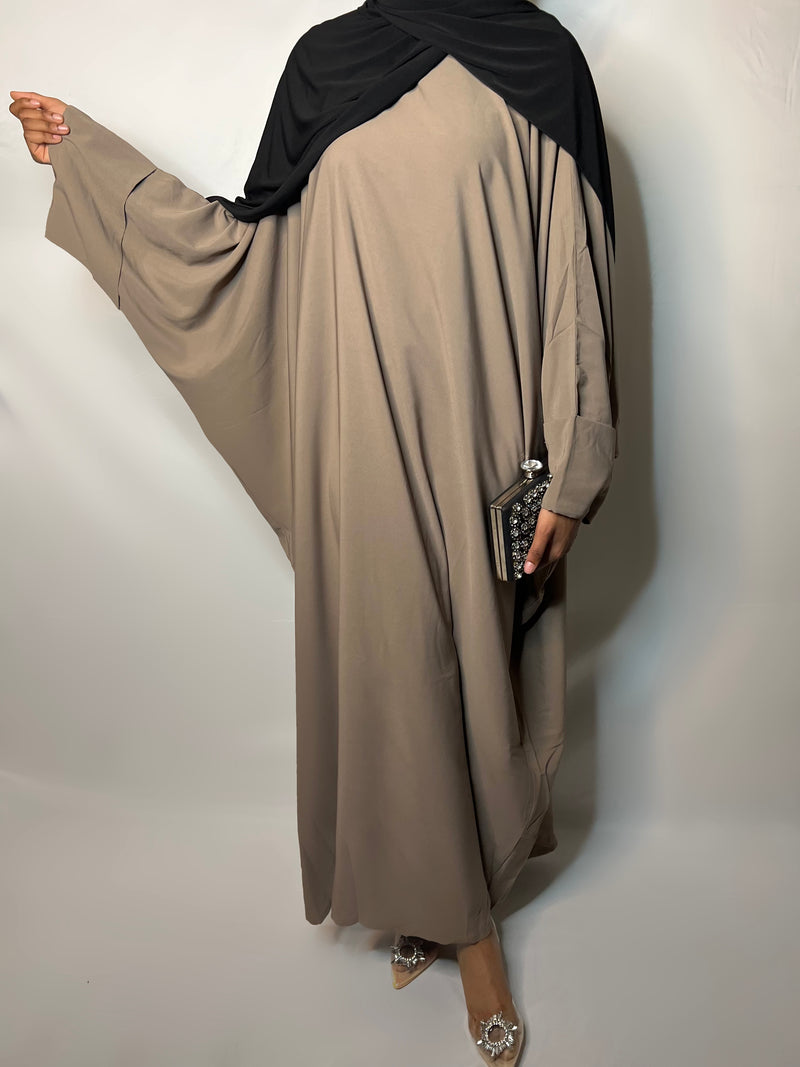 ABAYA SAOUDIENNE TAUPE T2