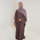 ABAYA SAOUDIENNE TAUPE ROSÉ