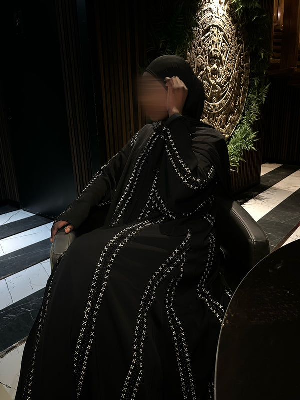 ABAYA HADJA NOIR