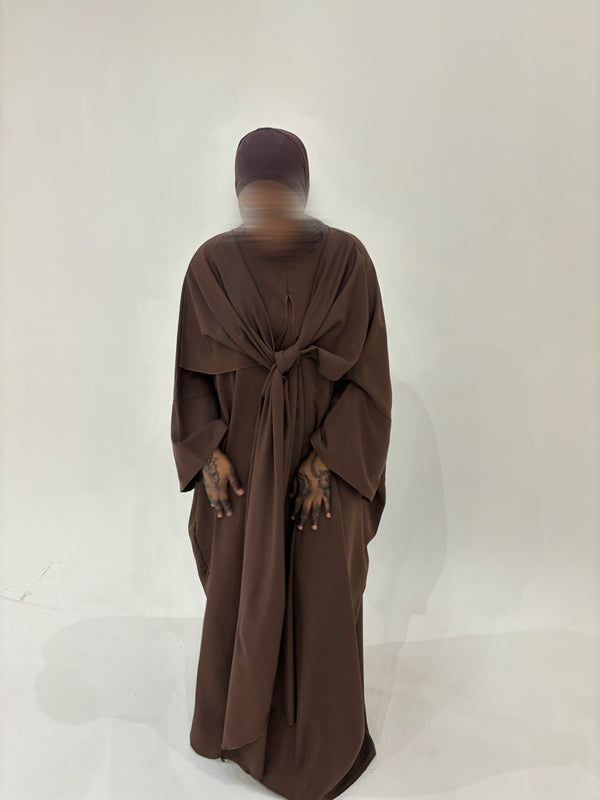 ABAYA CLASSY CHOCOLAT T2