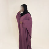 ABAYA SAOUDIENNE AUBERGINE