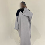 ABAYA EN LIN GRIS CLAIR