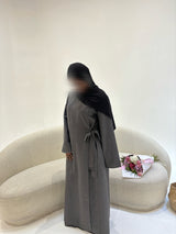 ABAYA SAFIYA GRIS FONCÉ T1