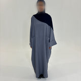 ABAYA IMANY BLEU-GRIS