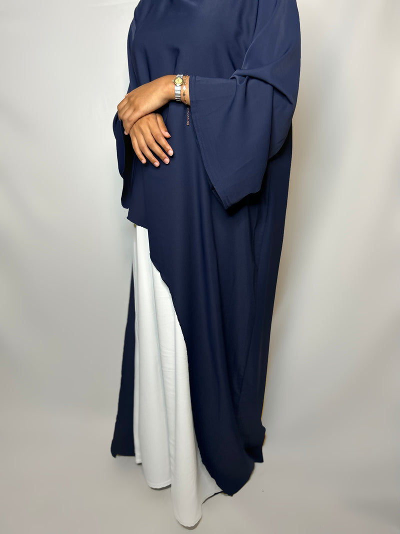 ABAYA BI COLOR BLEU NUIT T1