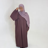 ABAYA MANCHES BOUFFANTES TAUPE ROSÉ