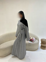 ABAYA SAFIYA GRIS CLAIR T1