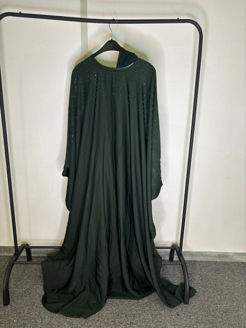 Abaya dubai farasha vert