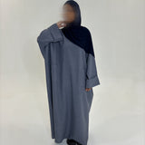 ABAYA IMANY BLEU-GRIS