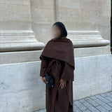 MANTEAU LEYA MARRON