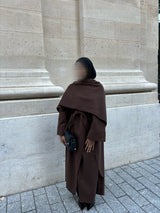 MANTEAU LEYA MARRON