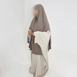 ABAYA SAOUDIENNE BEIGE CLAIR