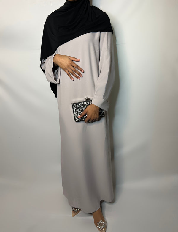 ABAYA NEÏSSA GRIS CLAIR T2