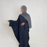 ABAYA SAOUDIENNE GRIS FONCÉ