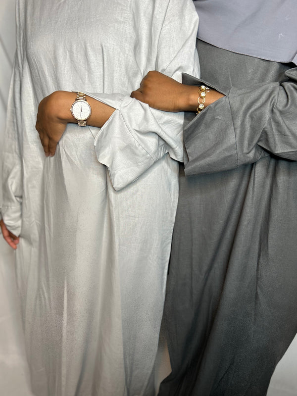 ABAYA EMIRA GRIS CLAIR T2